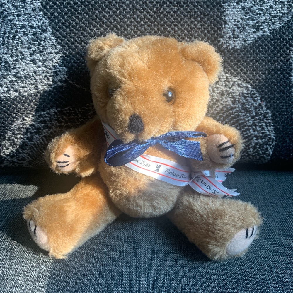Mr. Berlin Teddy Bear with Ribbon